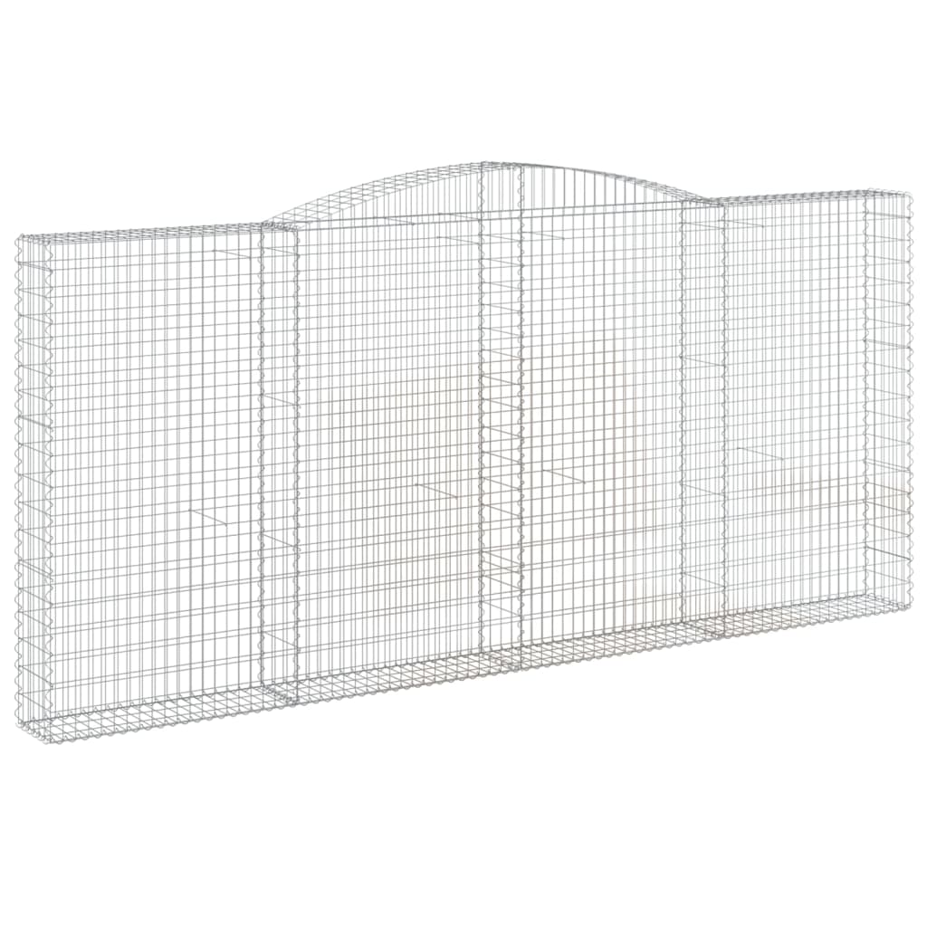 5 db íves horganyzott vas gabion kosár 400x30x180/200 cm 3