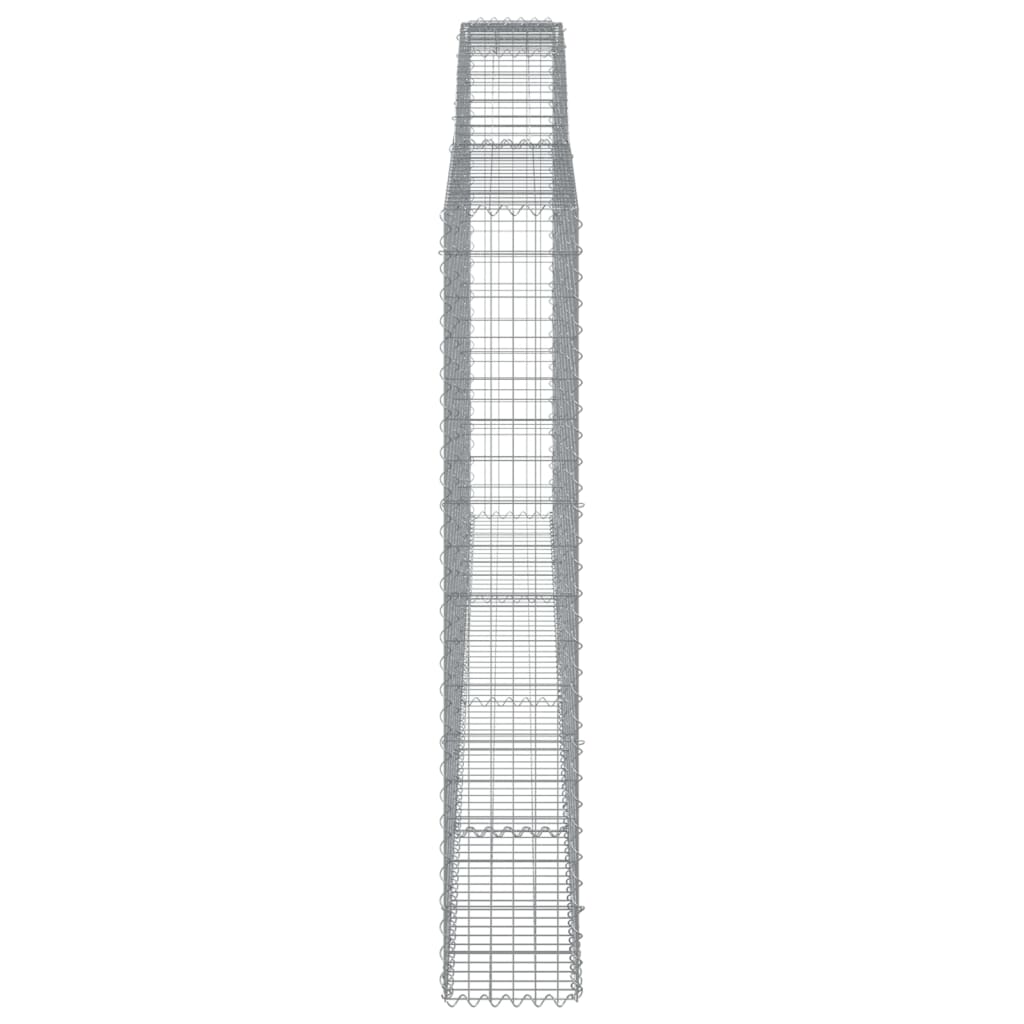 5 db íves horganyzott vas gabion kosár 400x30x180/200 cm 5