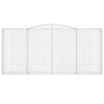 15 db íves horganyzott vas gabion kosár 400x30x180/200 cm 4