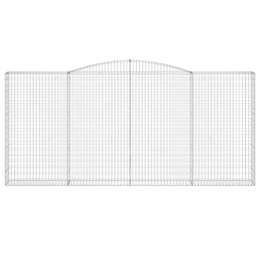 15 db íves horganyzott vas gabion kosár 400x30x180/200 cm 4