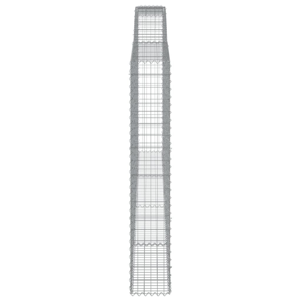 15 db íves horganyzott vas gabion kosár 400x30x180/200 cm 5