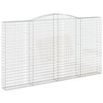 8 db íves horganyzott vas gabion kosár 400x30x220/240 cm 3