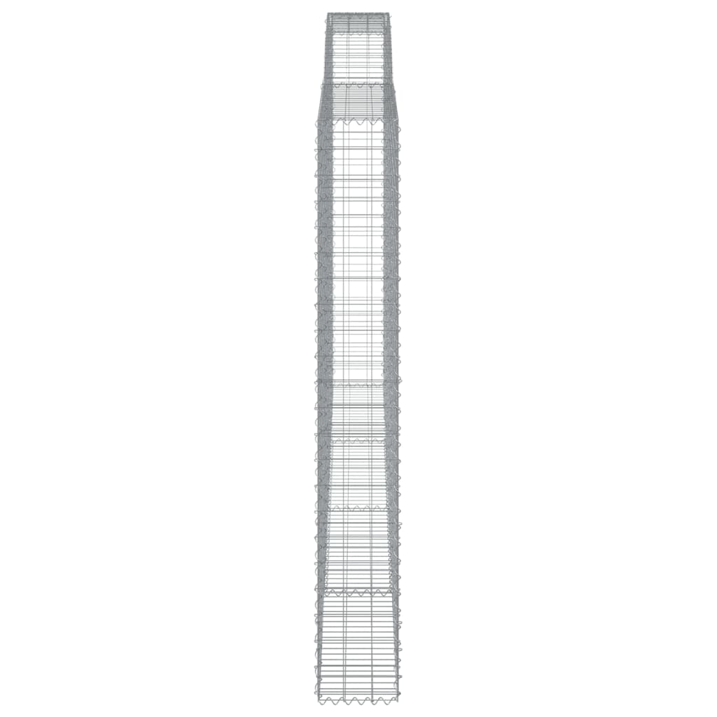 8 db íves horganyzott vas gabion kosár 400x30x220/240 cm 5