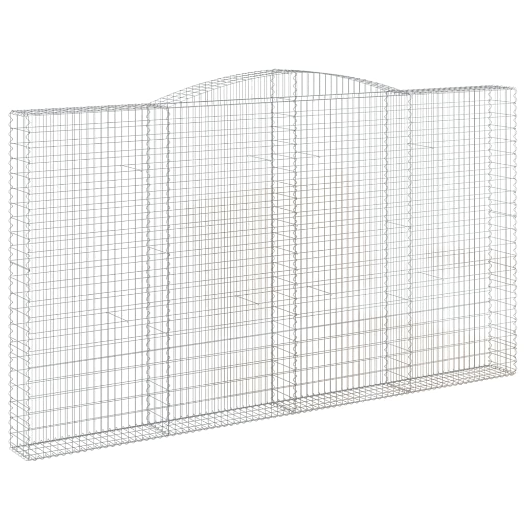10 db íves horganyzott vas gabion kosár 400x30x220/240 cm 3