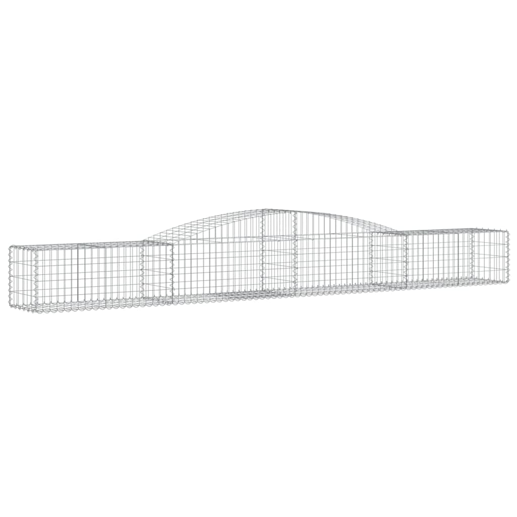 10 db íves horganyzott vas gabion kosár 400x50x40/60 cm 3