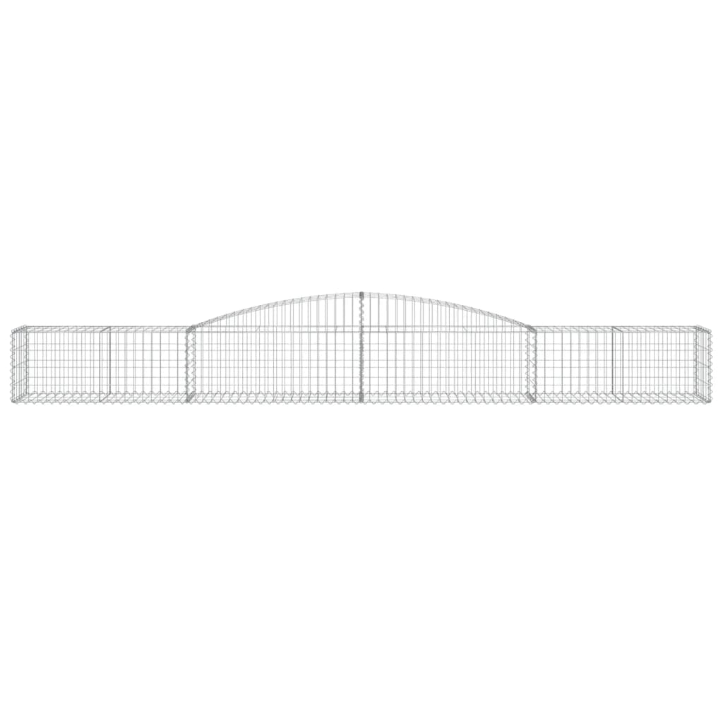 10 db íves horganyzott vas gabion kosár 400x50x40/60 cm 4