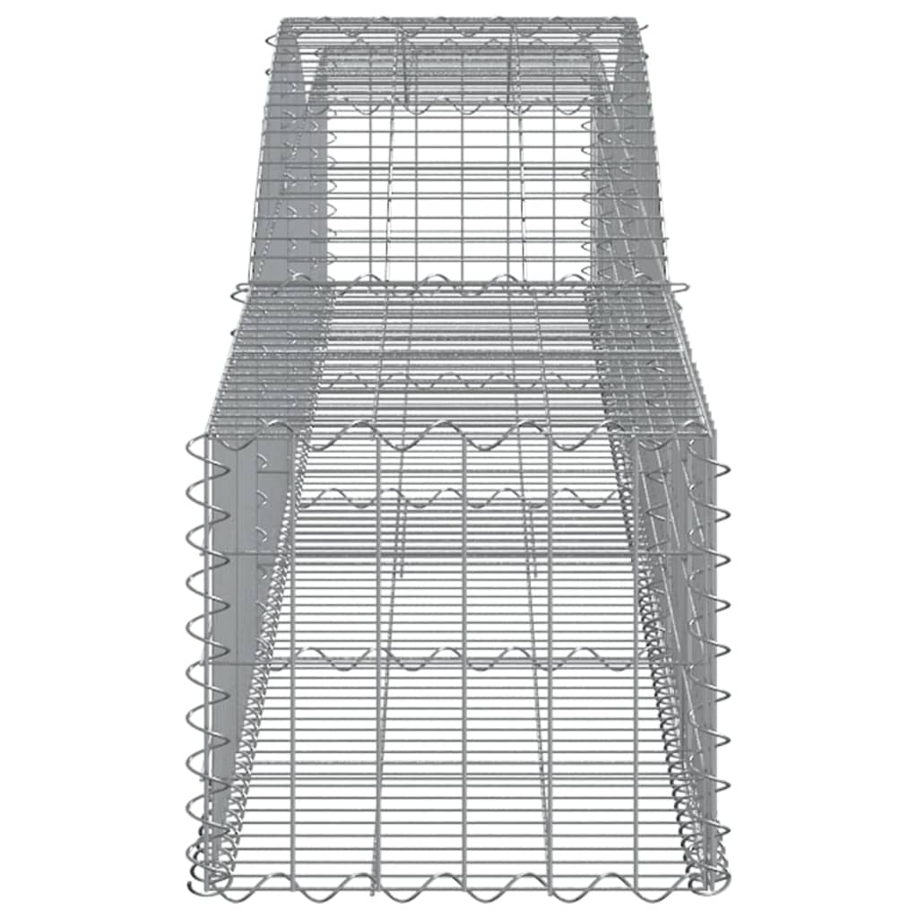 10 db íves horganyzott vas gabion kosár 400x50x40/60 cm 5