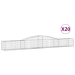 20 db íves horganyzott vas gabion kosár 400x50x40/60 cm 2