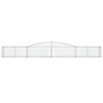 25 db íves horganyzott vas gabion kosár 400x50x40/60 cm 4