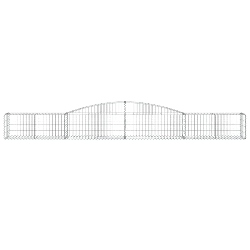 25 db íves horganyzott vas gabion kosár 400x50x40/60 cm 4