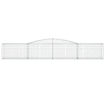 3 db íves horganyzott vas gabion kosár 400x50x60/80 cm 4