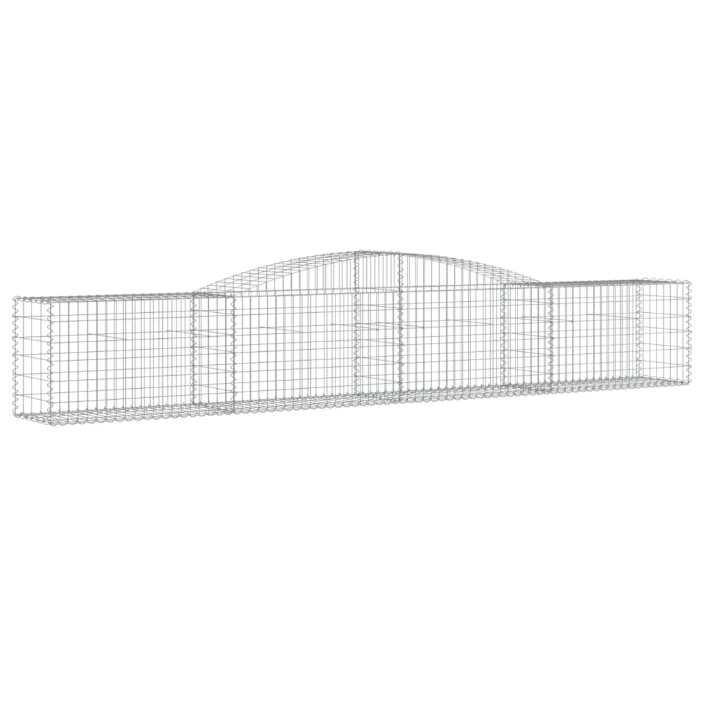 5 db íves horganyzott vas gabion kosár 400x50x60/80 cm 3