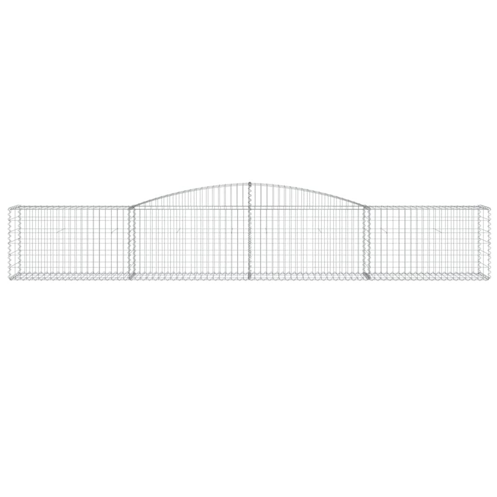 5 db íves horganyzott vas gabion kosár 400x50x60/80 cm 4