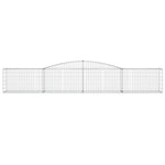 9 db íves horganyzott vas gabion kosár 400x50x60/80 cm 4