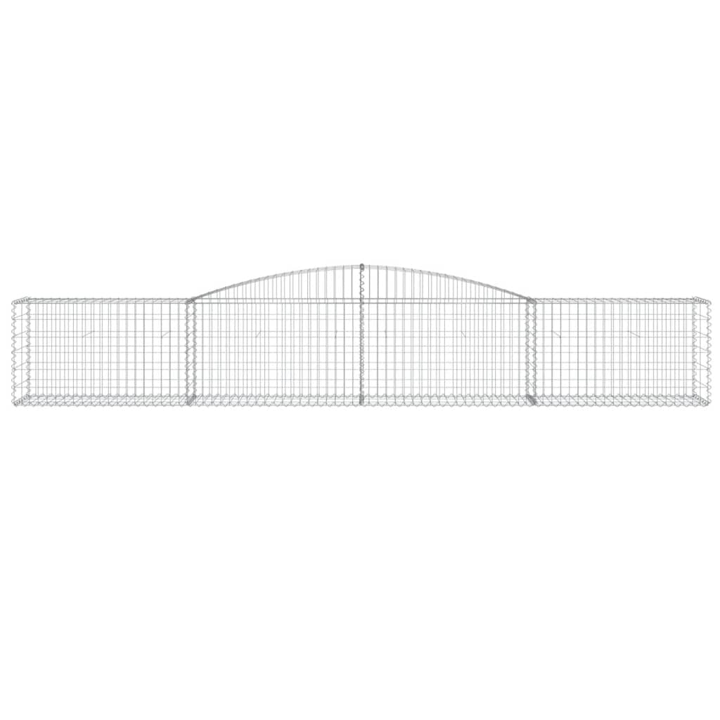 9 db íves horganyzott vas gabion kosár 400x50x60/80 cm 4