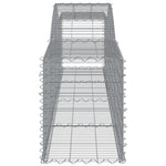 9 db íves horganyzott vas gabion kosár 400x50x60/80 cm 5