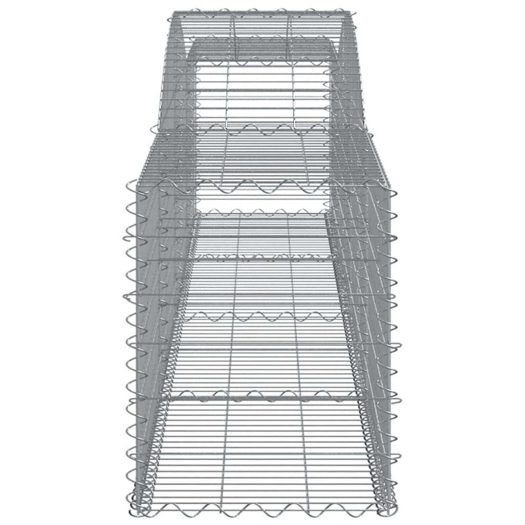 9 db íves horganyzott vas gabion kosár 400x50x60/80 cm 5