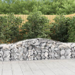 9 db íves horganyzott vas gabion kosár 400x50x60/80 cm