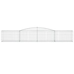 10 db íves horganyzott vas gabion kosár 400x50x60/80 cm 4