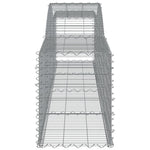 10 db íves horganyzott vas gabion kosár 400x50x60/80 cm 5