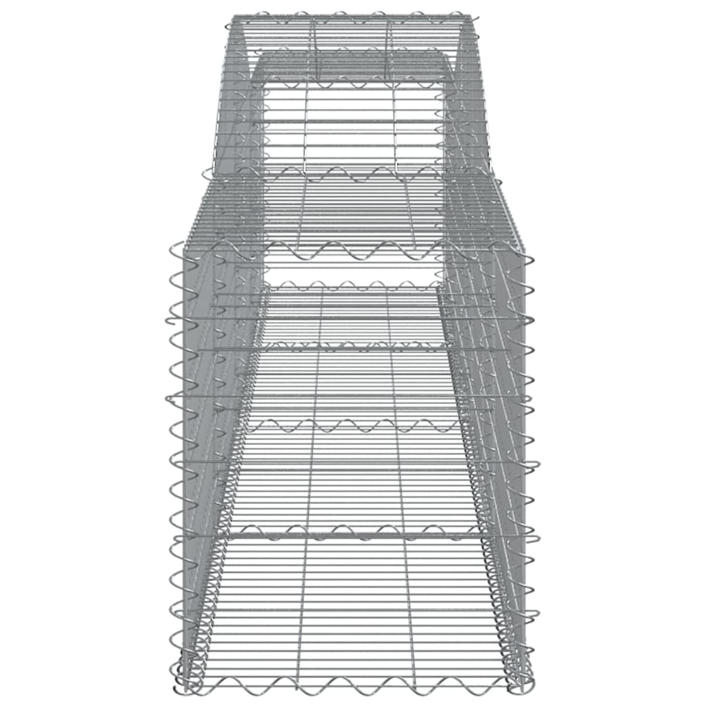 10 db íves horganyzott vas gabion kosár 400x50x60/80 cm 5