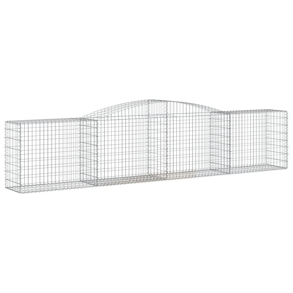 5 db íves horganyzott vas gabion kosár 400x50x80/100 cm 3