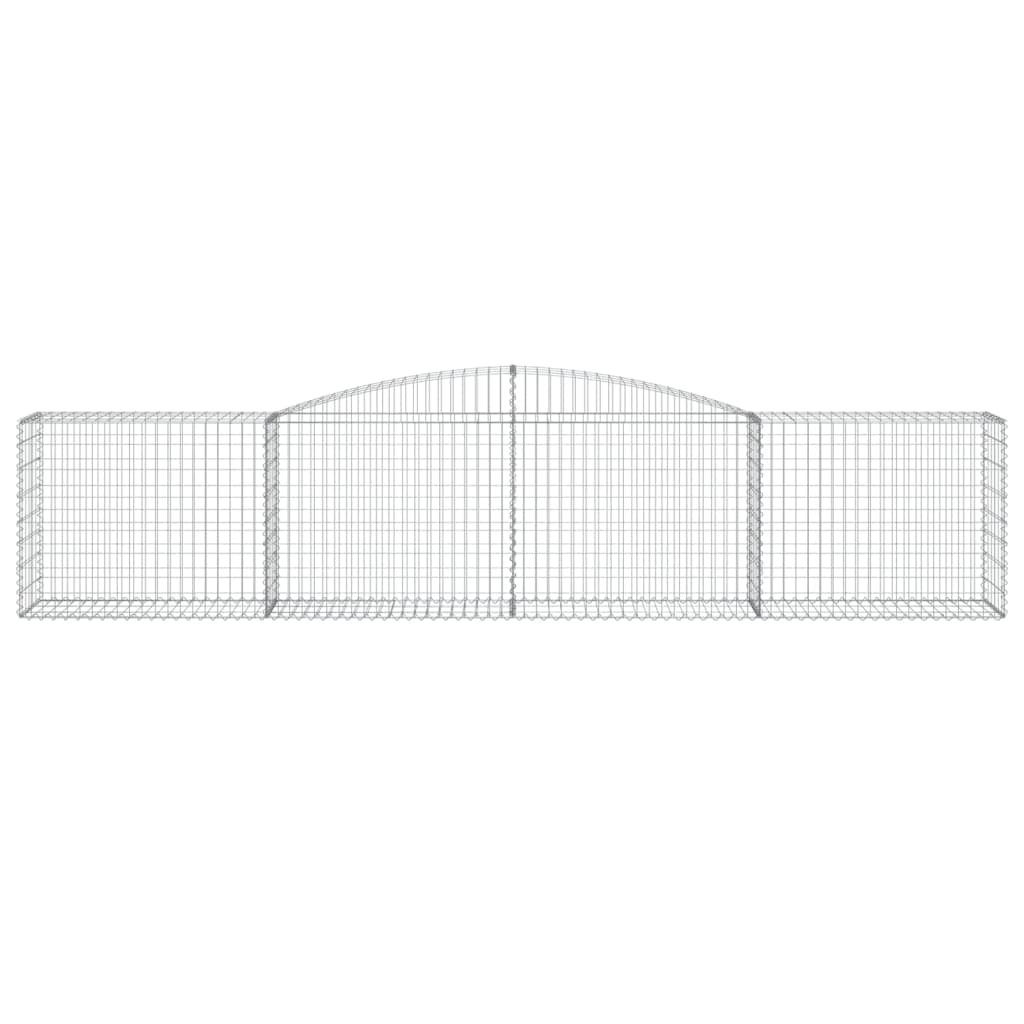 5 db íves horganyzott vas gabion kosár 400x50x80/100 cm 4