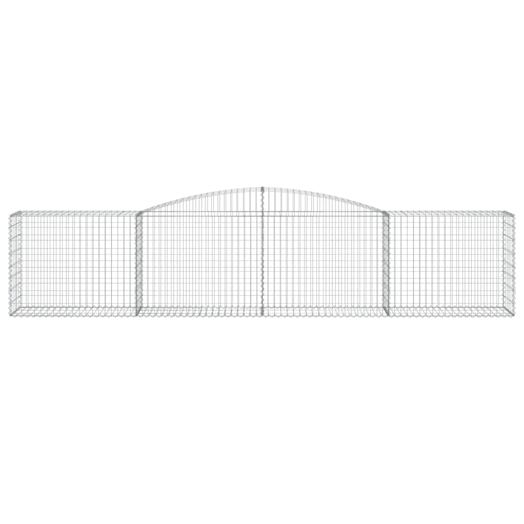 8 db íves horganyzott vas gabion kosár 400x50x80/100 cm 4