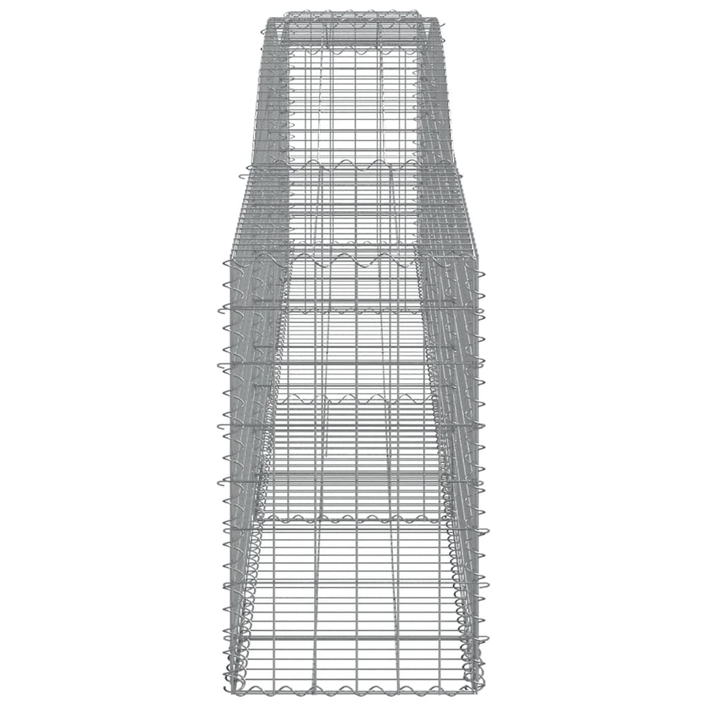 8 db íves horganyzott vas gabion kosár 400x50x80/100 cm 5