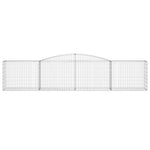 15 db íves horganyzott vas gabion kosár 400x50x80/100 cm 4