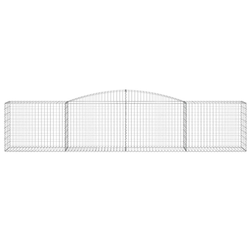 15 db íves horganyzott vas gabion kosár 400x50x80/100 cm 4