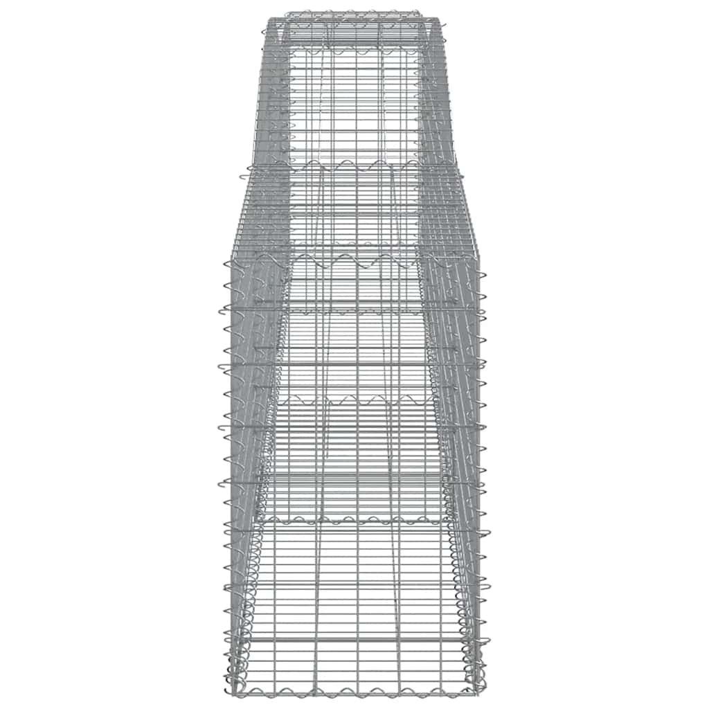 15 db íves horganyzott vas gabion kosár 400x50x80/100 cm 5