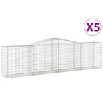 5 db íves horganyzott vas gabion kosár 400x50x100/120 cm 2