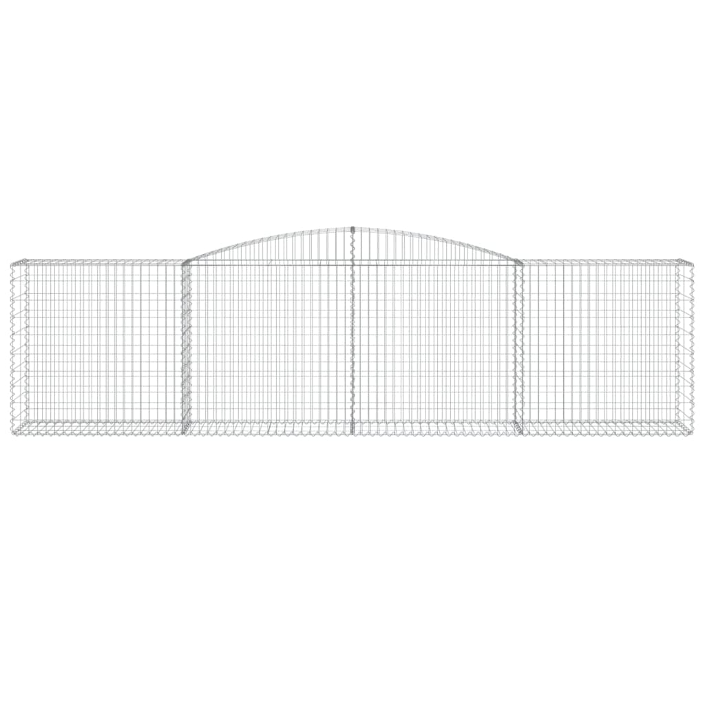 5 db íves horganyzott vas gabion kosár 400x50x100/120 cm 4
