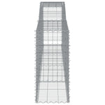 5 db íves horganyzott vas gabion kosár 400x50x100/120 cm 5