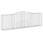 6 db íves horganyzott vas gabion kosár 400x50x120/140 cm 3