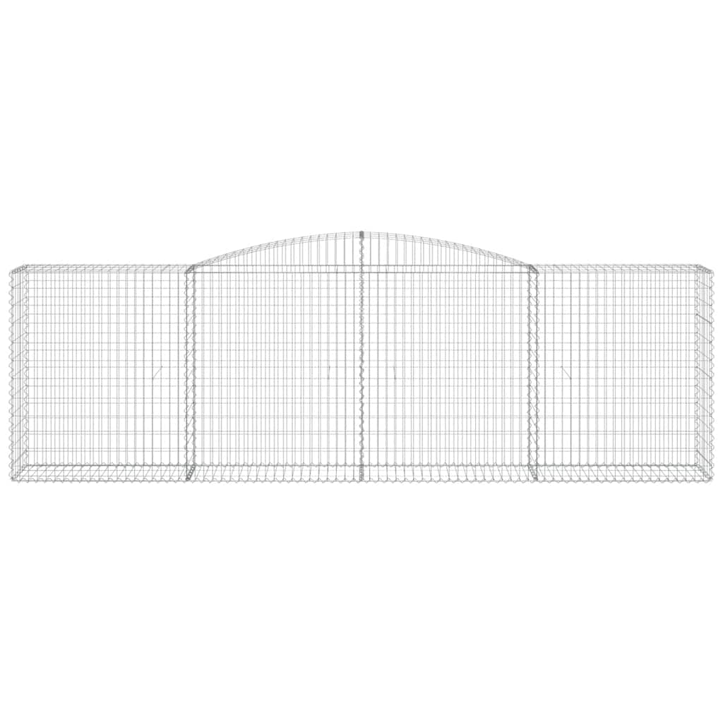 6 db íves horganyzott vas gabion kosár 400x50x120/140 cm 4
