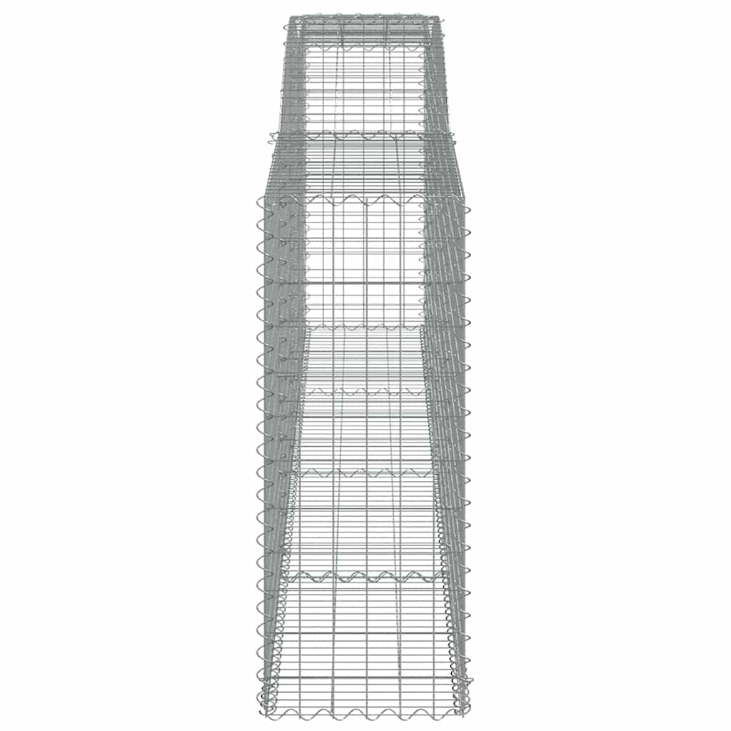 6 db íves horganyzott vas gabion kosár 400x50x120/140 cm 5