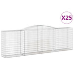 25 db íves horganyzott vas gabion kosár 400x50x120/140 cm 2