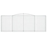 2 db íves horganyzott vas gabion kosár 400x50x140/160 cm 4