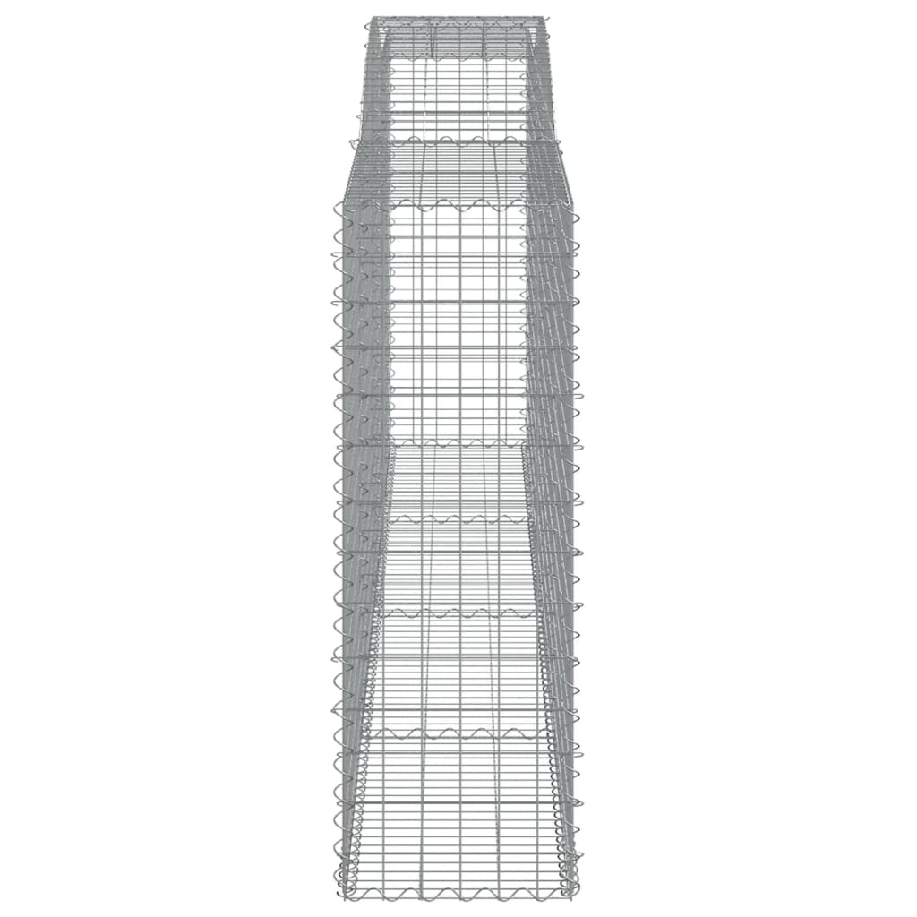 2 db íves horganyzott vas gabion kosár 400x50x140/160 cm 5