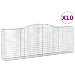 10 db íves horganyzott vas gabion kosár 400x50x140/160 cm 2