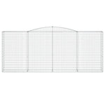 8 db íves horganyzott vas gabion kosár 400x50x160/180 cm 4