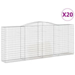 20 db íves horganyzott vas gabion kosár 400x50x160/180 cm 2