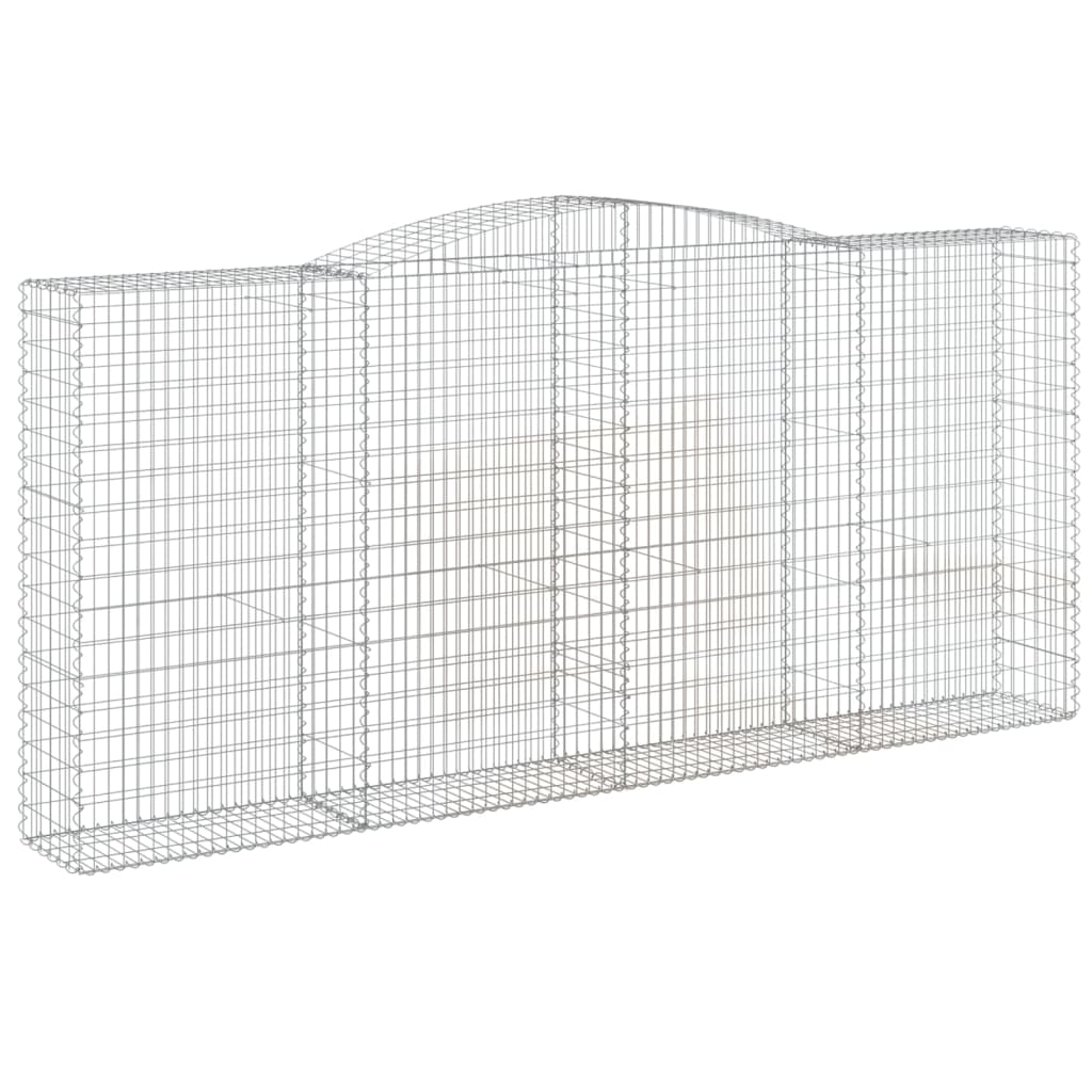 7 db íves horganyzott vas gabion kosár 400x50x180/200 cm 3