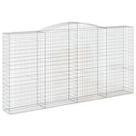 7 db íves horganyzott vas gabion kosár 400x50x200/220 cm 3