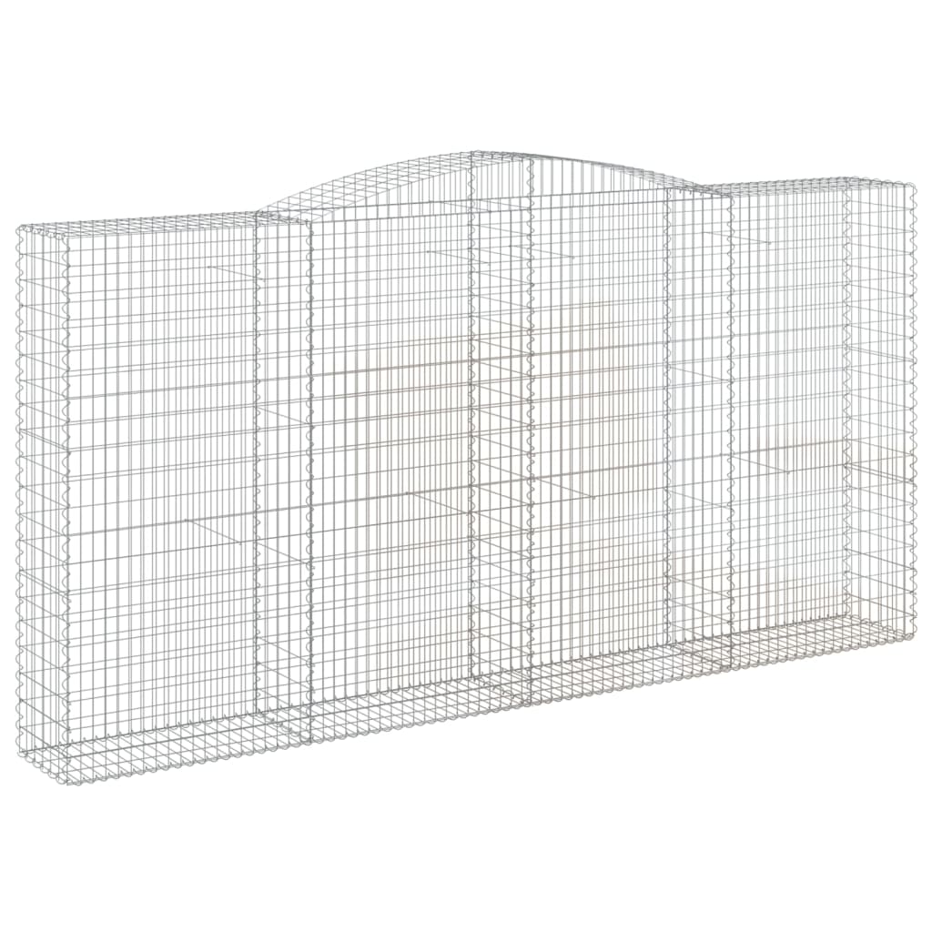 7 db íves horganyzott vas gabion kosár 400x50x200/220 cm 3