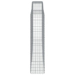 7 db íves horganyzott vas gabion kosár 400x50x200/220 cm 5