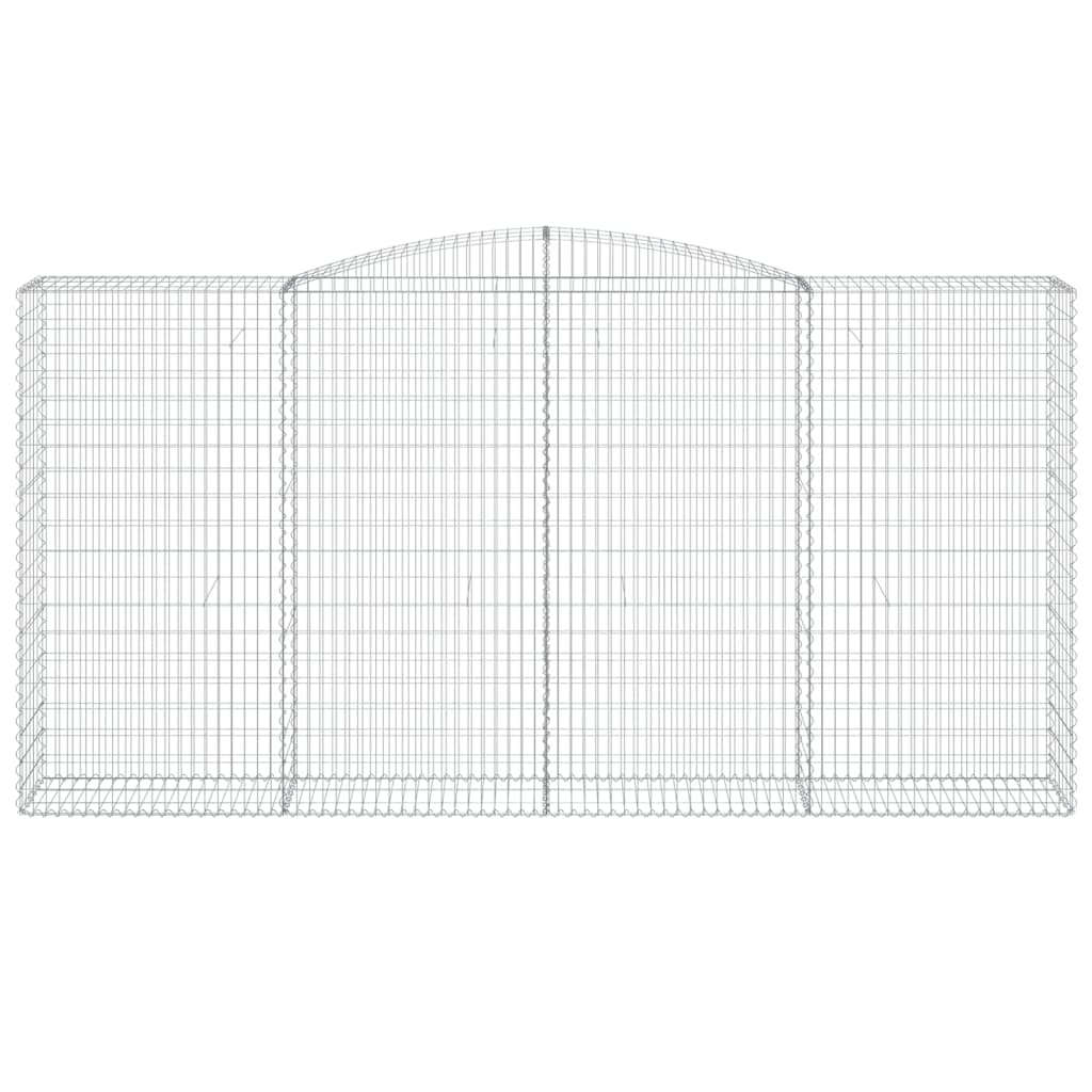 15 db íves horganyzott vas gabion kosár 400x50x200/220 cm 4
