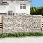 15 db íves horganyzott vas gabion kosár 400x50x200/220 cm